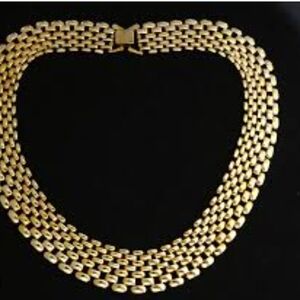 Triple Strand Gold Necklace